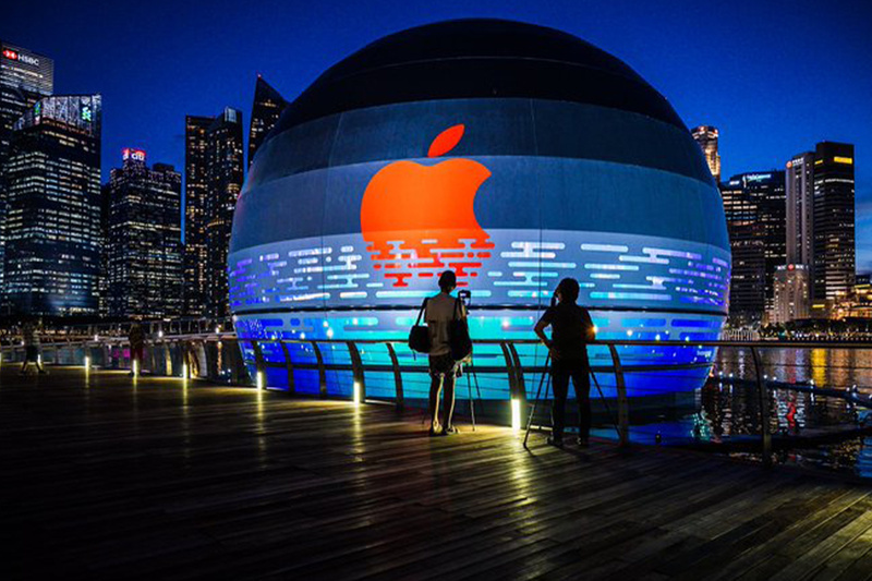 Chiêm ngưỡng cửa hàng Apple ngoạn mục đầu tiên trên mặt nước ở Singapore